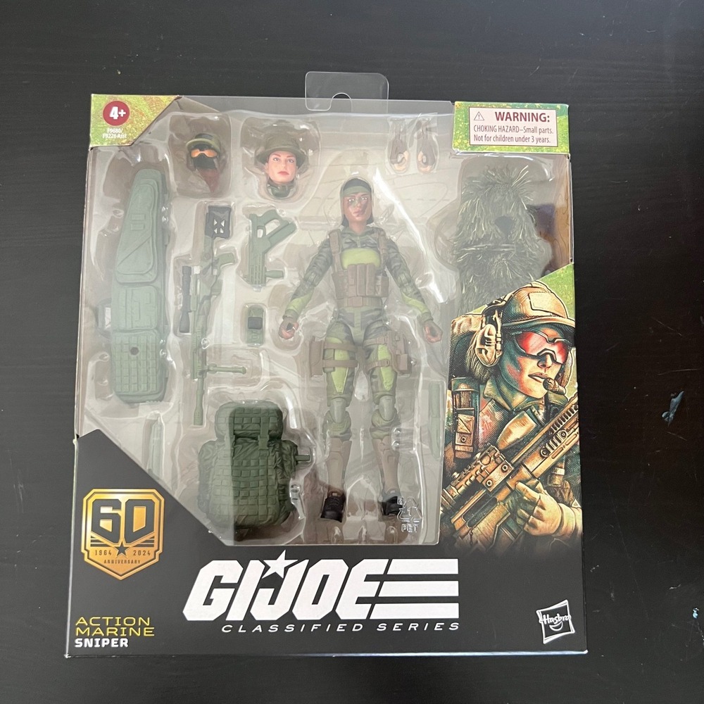 GI Joe Classified Series 6-inch Marine Sniper 60th‎ Anniversary Figure